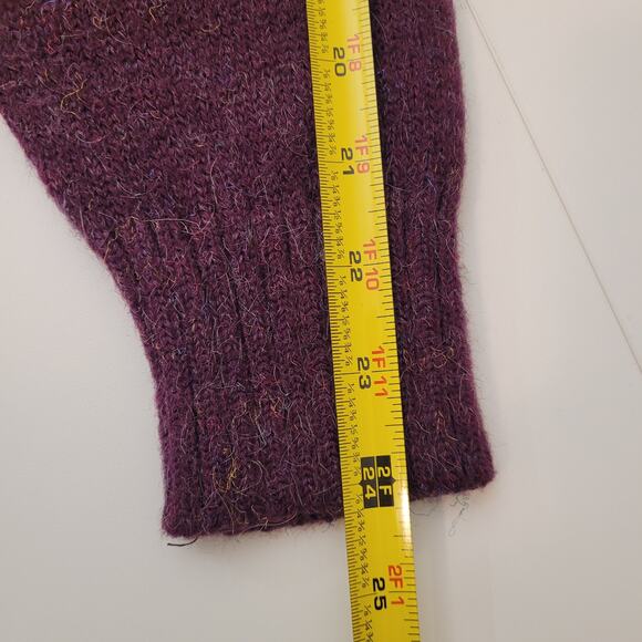 VTG Adam Sloane Argyle Crewneck Sweater Grandpa Purple Acrylic Wool Knit SZ M - Picture 6 of 10